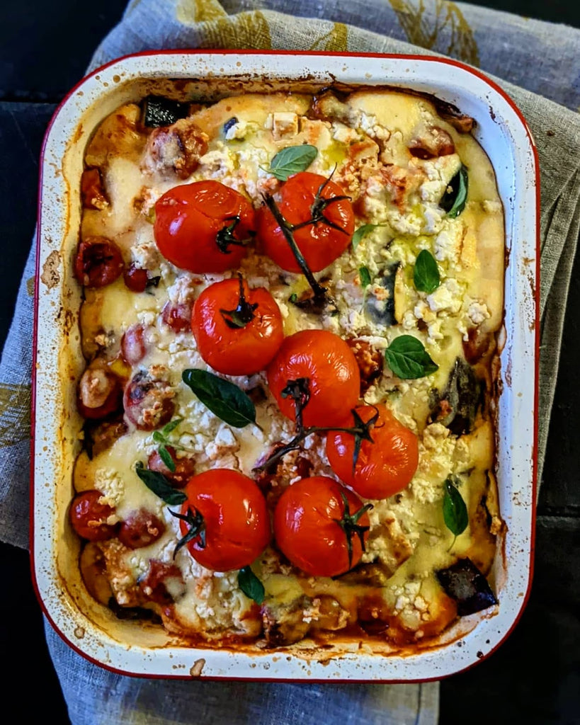 Eggplant, Zucchini and Yoghurt Bake