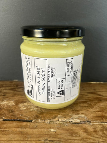 Stockinpiggle - Grass Fed Beef Tallow 500ml