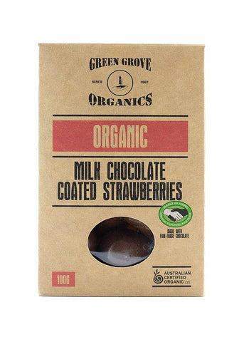 Milk Chocolate Coated Strawberries-  Junee Licorice & Chocolate - 60g