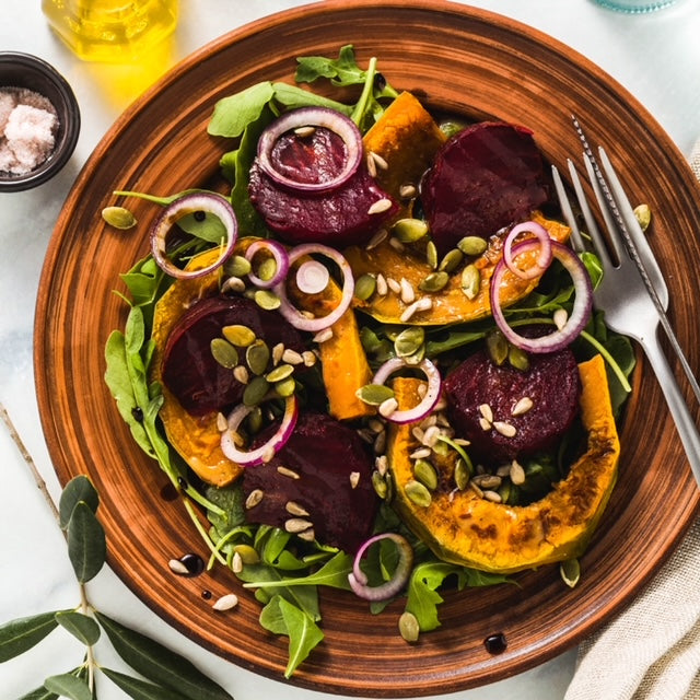 Hearty Roasted Beetroot and Pumpkin Salad