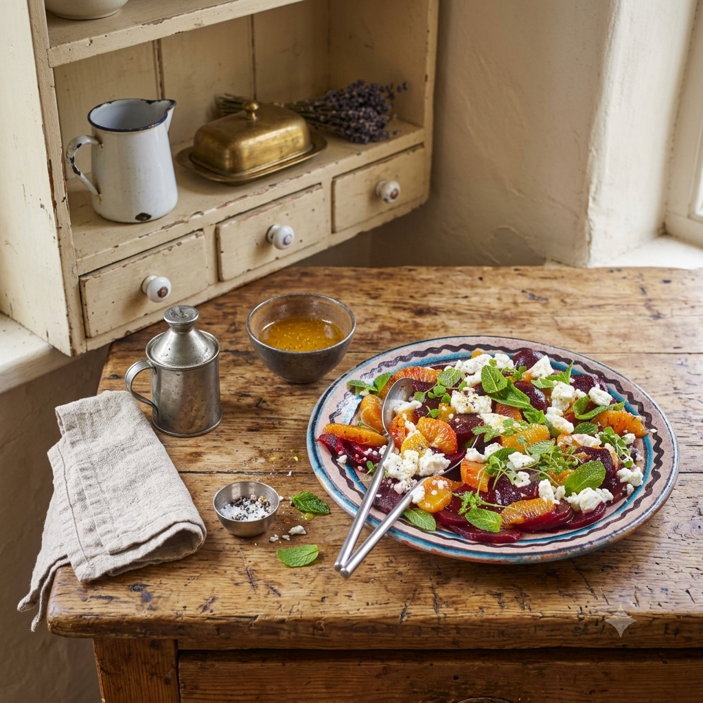 Our Winter Favourite - Roasted Beetroot, Orange & Feta Salad