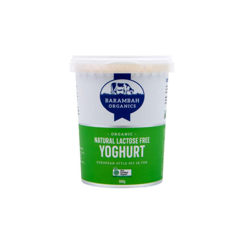 ❄ Barambah Organics Natural Lactose Free Yoghurt - 500g