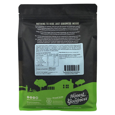 Biodynamic Rain-Fed Brown Rice 1.5KG