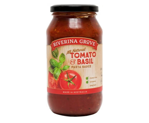 Riverina Grove - Tomato & Basil Pasta Sauce 500g