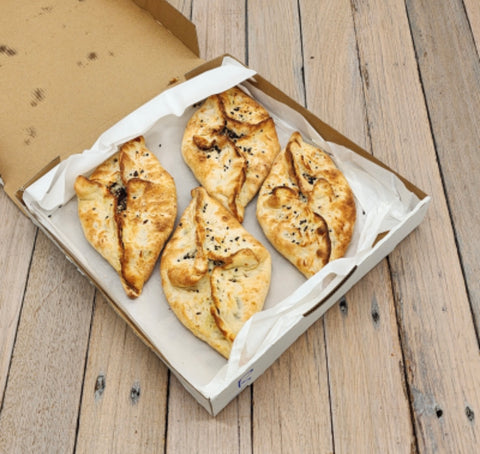Beef, Cheese, Mushroom & Cheese Pide 4 Pack