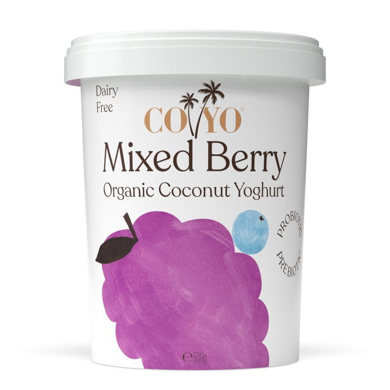 Coyo Coconut Yoghurt Mixed Berry 500g Best Before 25/1/24