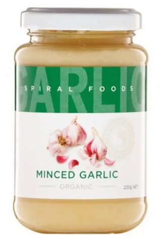 Organic Minced Garlic 220g