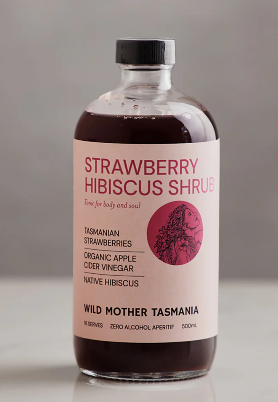 Wild Mother Strawberry Hibiscus Shrub 500ml