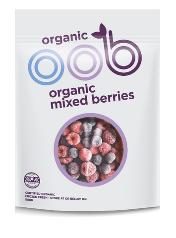 Frozen Oob Organic Mixed Berries 500g