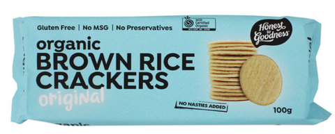 Organic Brown Rice Crackers Original 100g