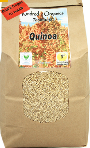 Organic Australian White Quinoa 1KG Kindred Organics