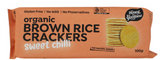 Organic Brown Rice Crackers Sweet Chilli 100g