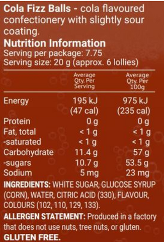 Scott Bros Candy - Cola Fizz Drops