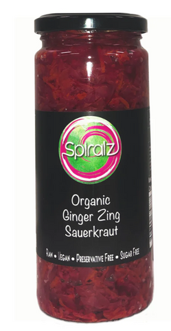 Spiralz Organic Ginger Zing Sauerkraut 430g