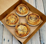 ❄️🥧 Hand Made Pepper Beef Pies -4 Pack