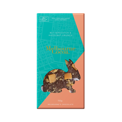 Easter Chocolate Block - Butterscotch and Hazelnut Crunch