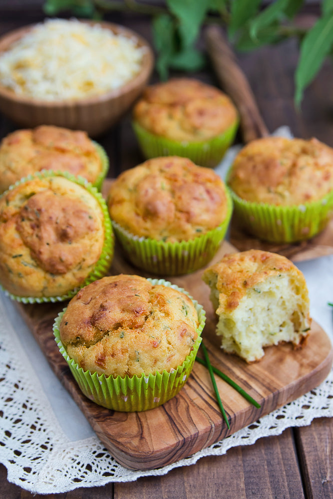 🌾 Bread & Butter Project - Mushroom, Corn & Chive Muffin 4 Pack
