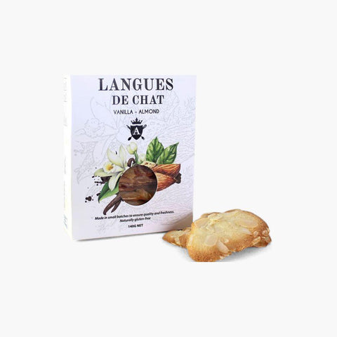 Biscuits - Asterik Almond & Vanilla Langues De Chat Biscuit 140g